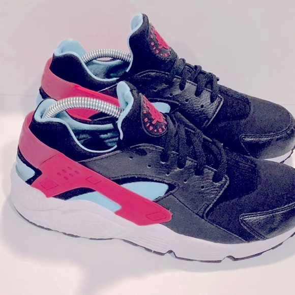 Nike air Huarache Run a South Beach Laser Fuchsia Blue Gale Sz 9.5 main image 6